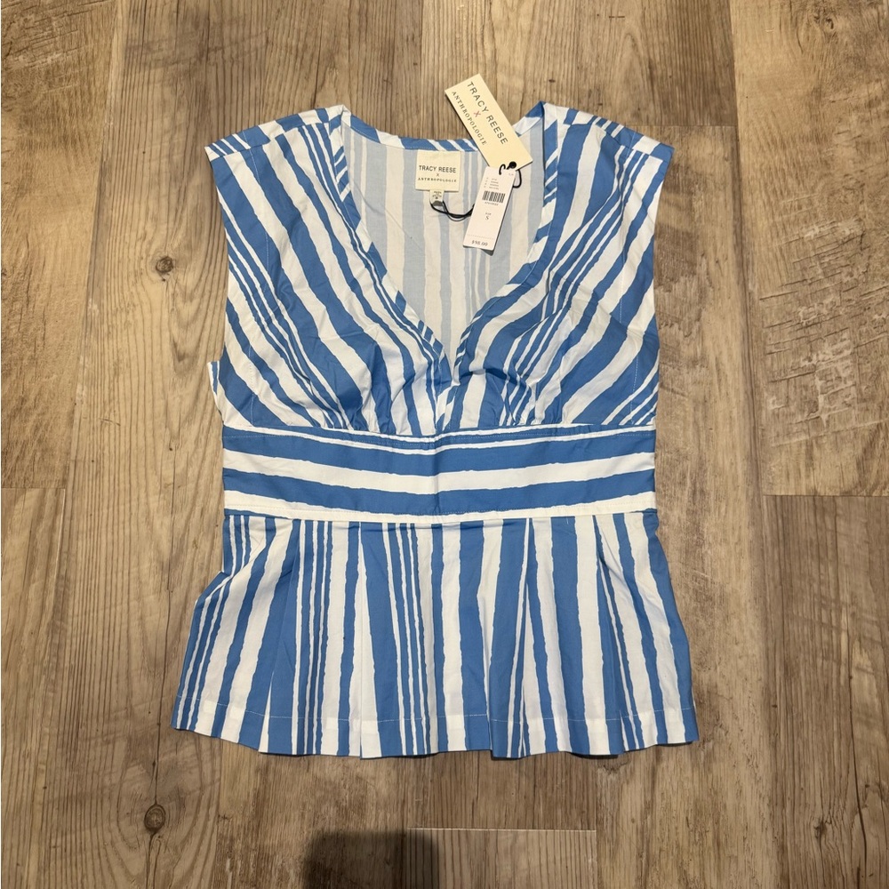 Tracy Reese Anthropologie Peplum Blouse